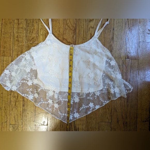 NWOT American Rag White Lace Crop Top XS - Picture 6 of 7